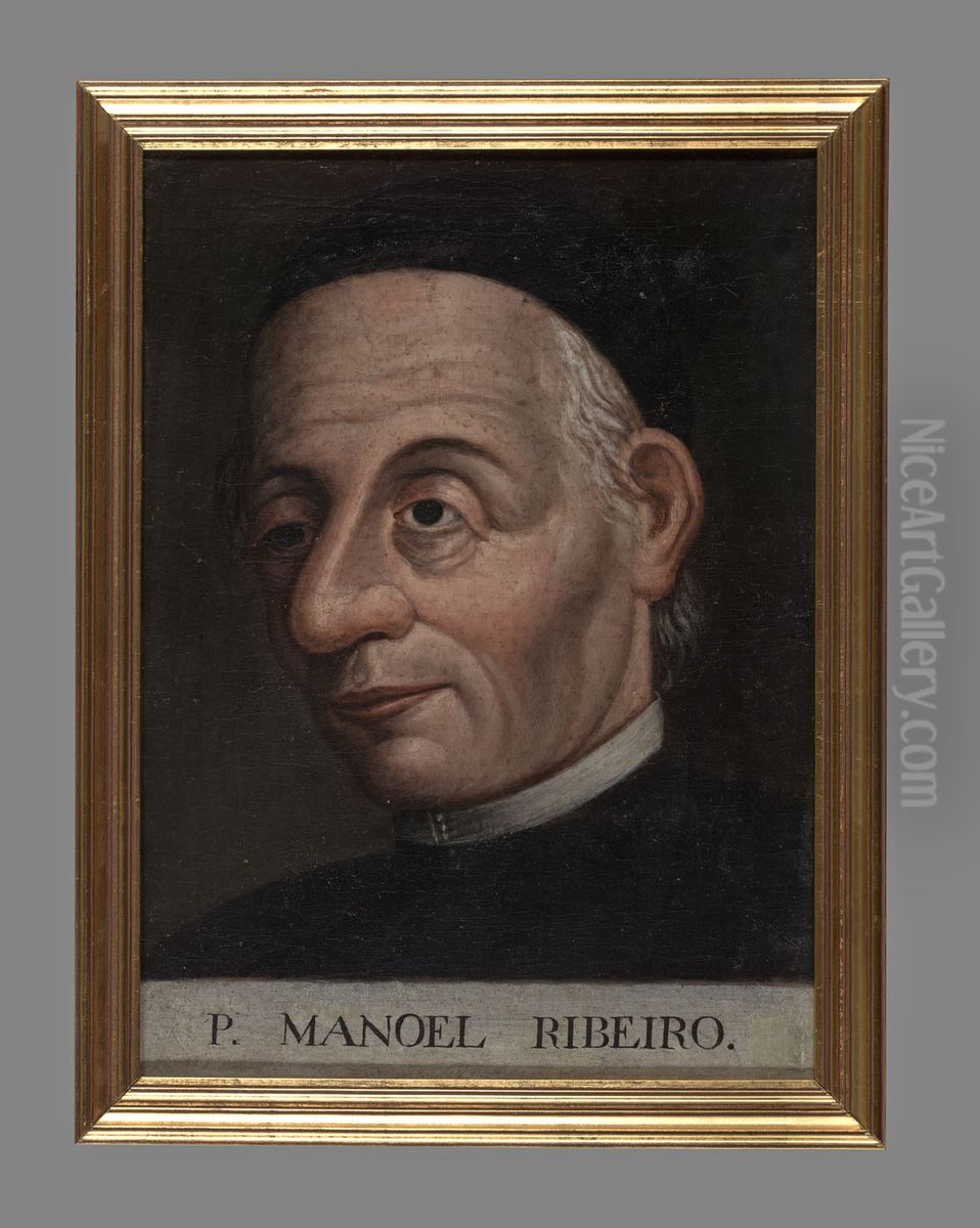 Padre Manuel Ribeiro Oil Painting by Portuguese painter