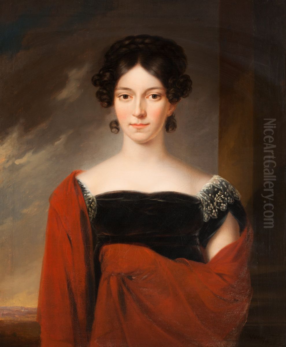 Sophia Magdalena Cantzler Oil Painting by Fredric Westin