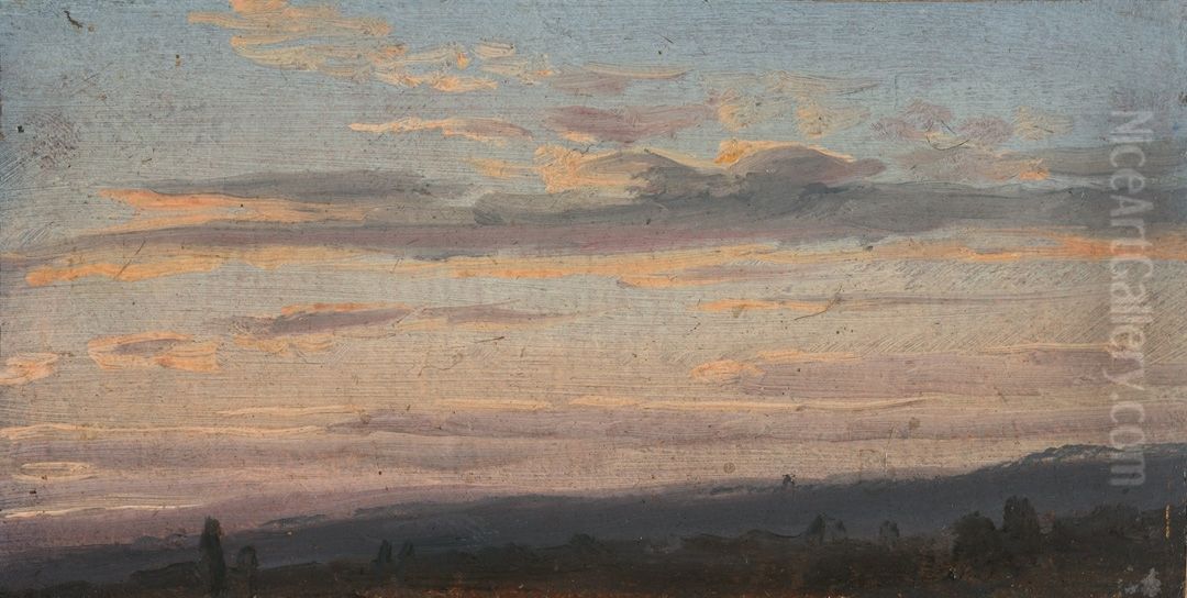 Cloud study Oil Painting by Johan Wilhelm Ludwig Dahl