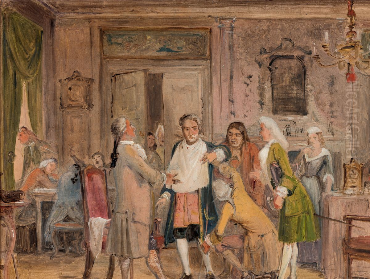 Vielgeschrey's hardships Oil Painting by Wilhelm Marstrand