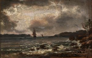 The Larvik Fiord in Moonlight