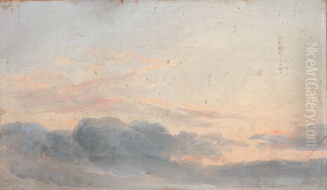 Cloud study Oil Painting by Johan Wilhelm Ludwig Dahl
