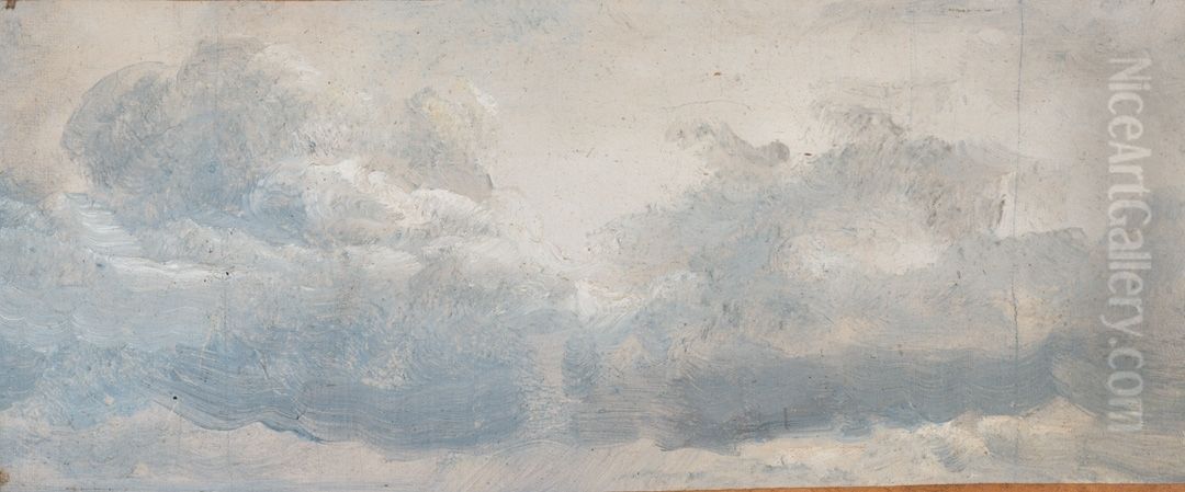 Cloud study Oil Painting by Johan Wilhelm Ludwig Dahl
