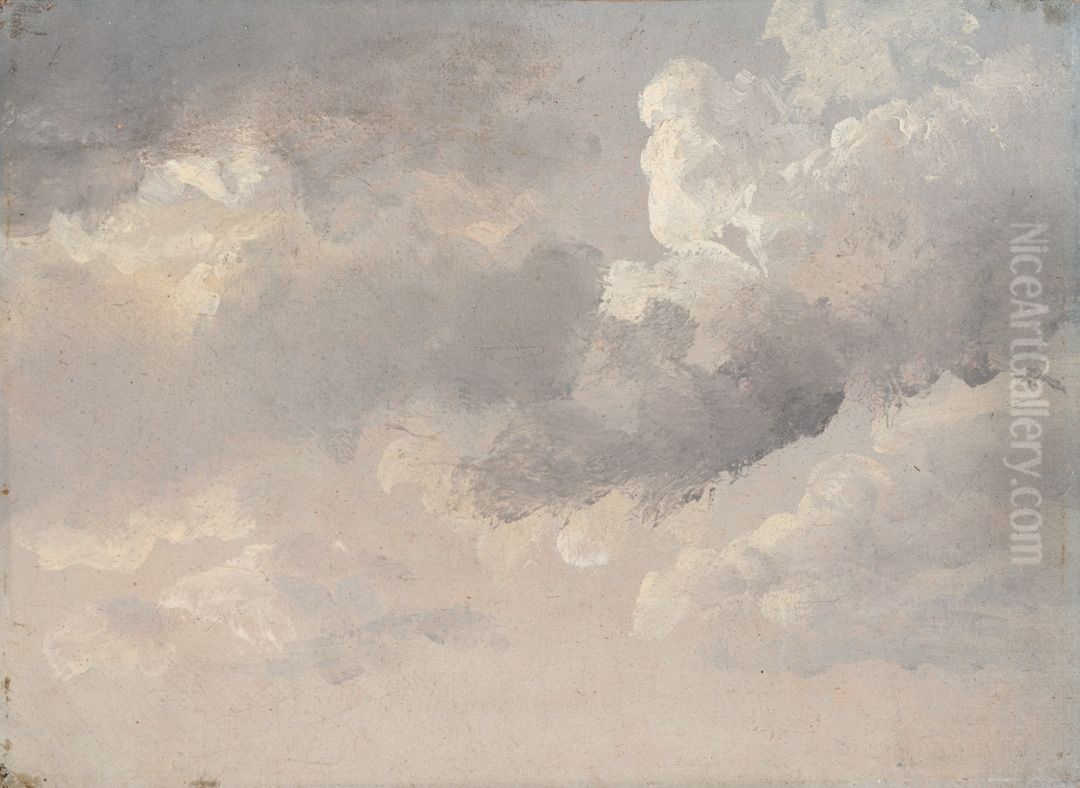 Cloud study Oil Painting by Johan Wilhelm Ludwig Dahl
