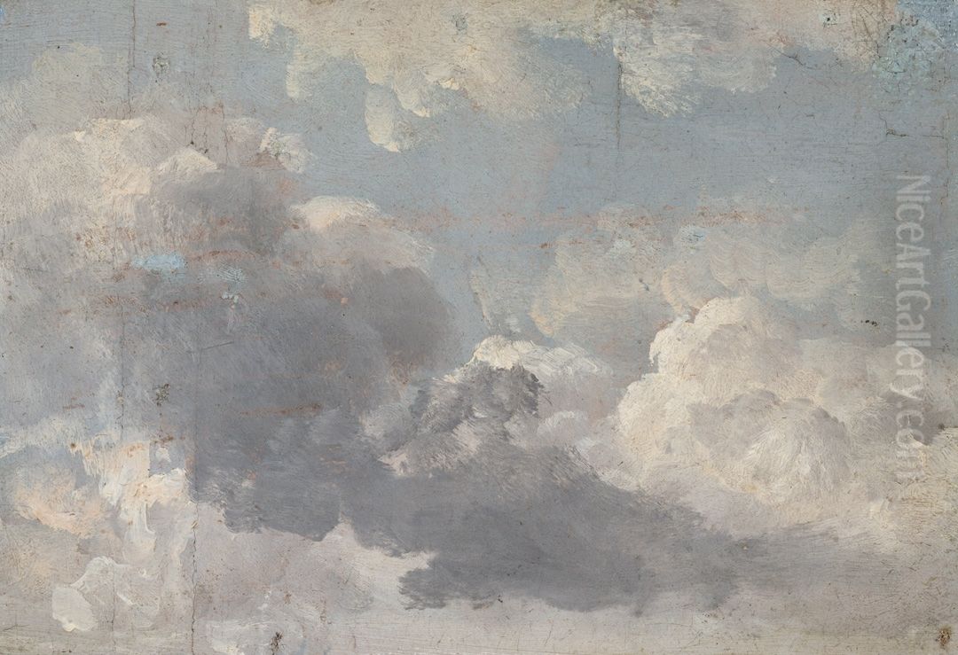 Cloud study Oil Painting by Johan Wilhelm Ludwig Dahl