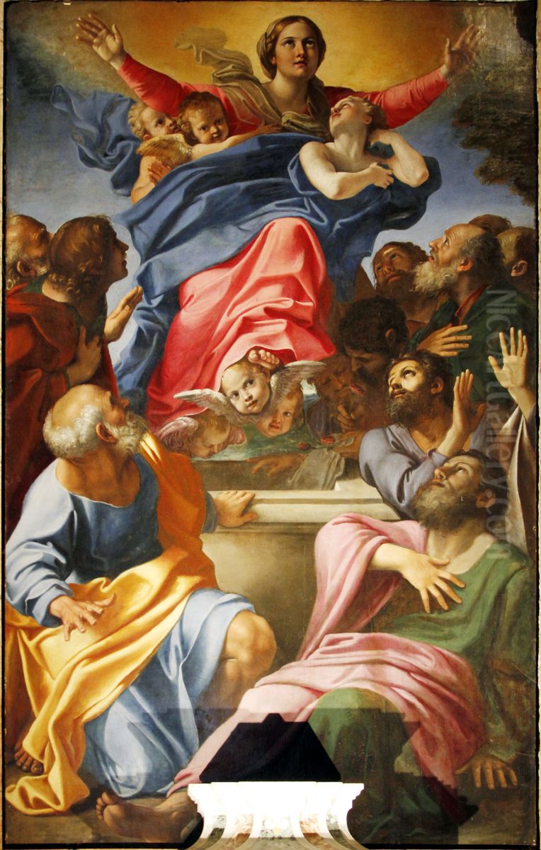 Assumption of the Virgin Oil Painting by Annibale Carracci