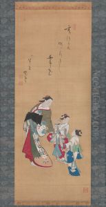 Courtesan and Two Attendants
