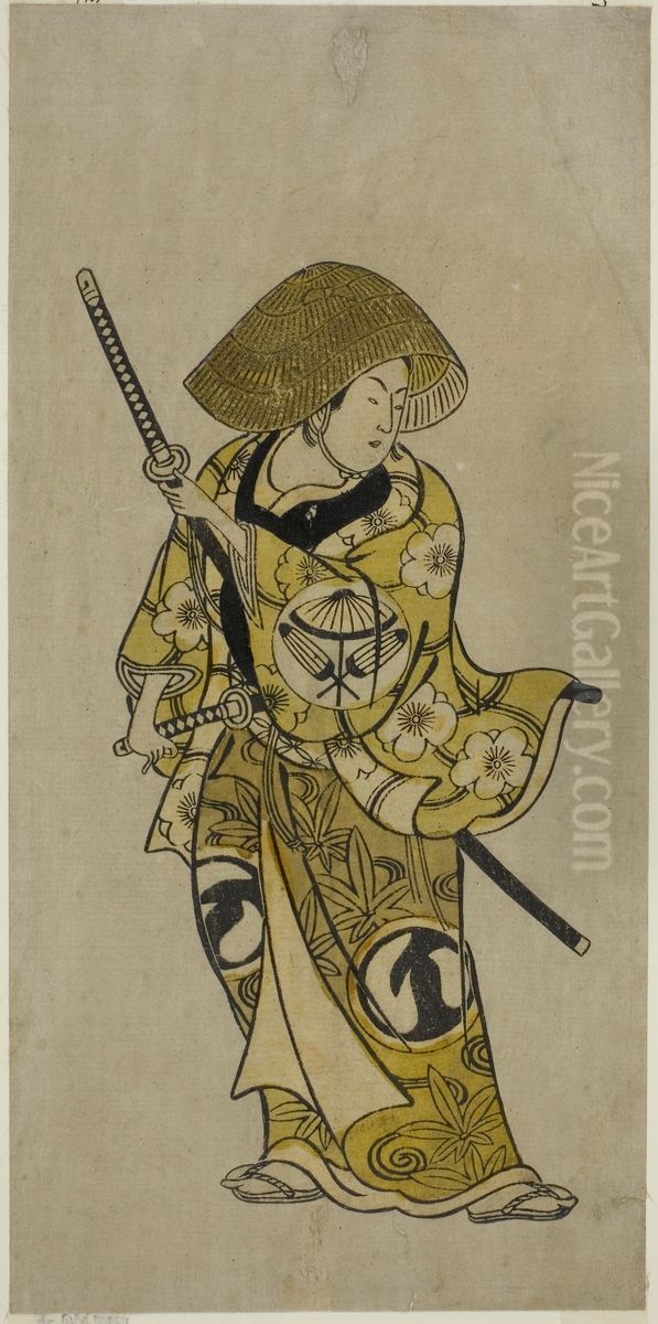 The Actor Sawamura Kamesaburo as Nagoya Kosanza in the play 
