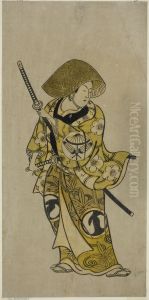 The Actor Sawamura Kamesaburo as Nagoya Kosanza in the play 