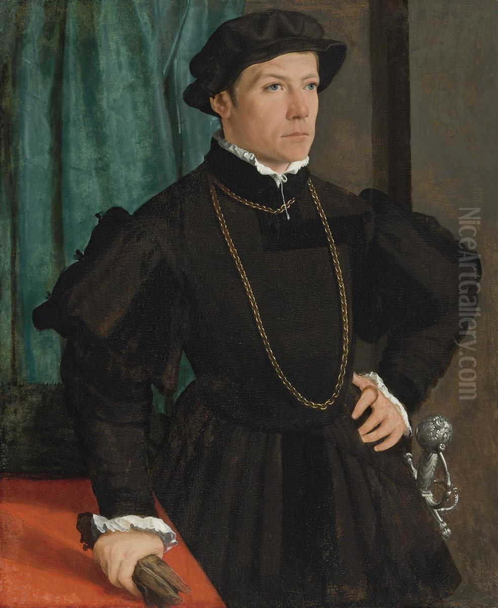 Portrait of Johann Jakob Fugger Oil Painting by Christoph Amberger