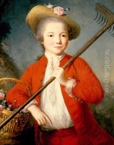 portrait of Antoine Duplaa Oil Painting by Marianne Loir