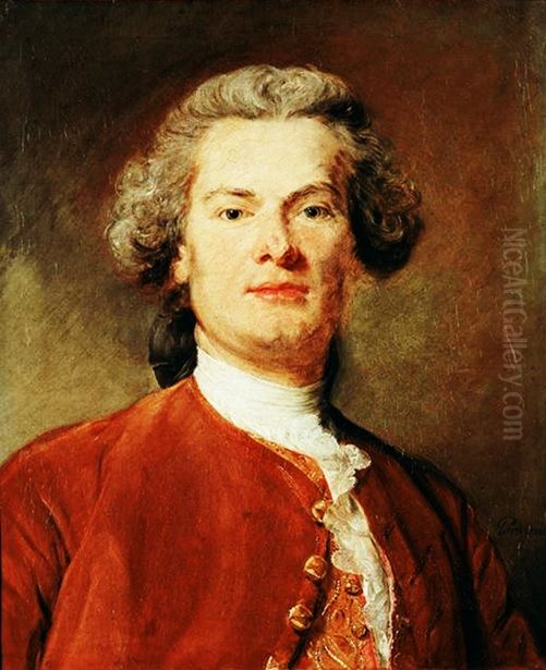 Self-portrait Oil Painting by Jean-Baptiste Perronneau