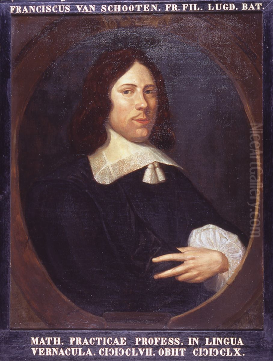 Portrait of Frans van Schooten (1615-1660) Oil Painting by Hieronymus van der Mij