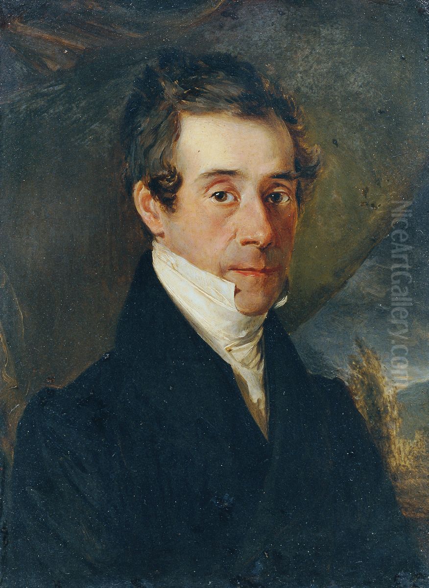 Herrenportrat Oil Painting by Moritz Michael Daffinger