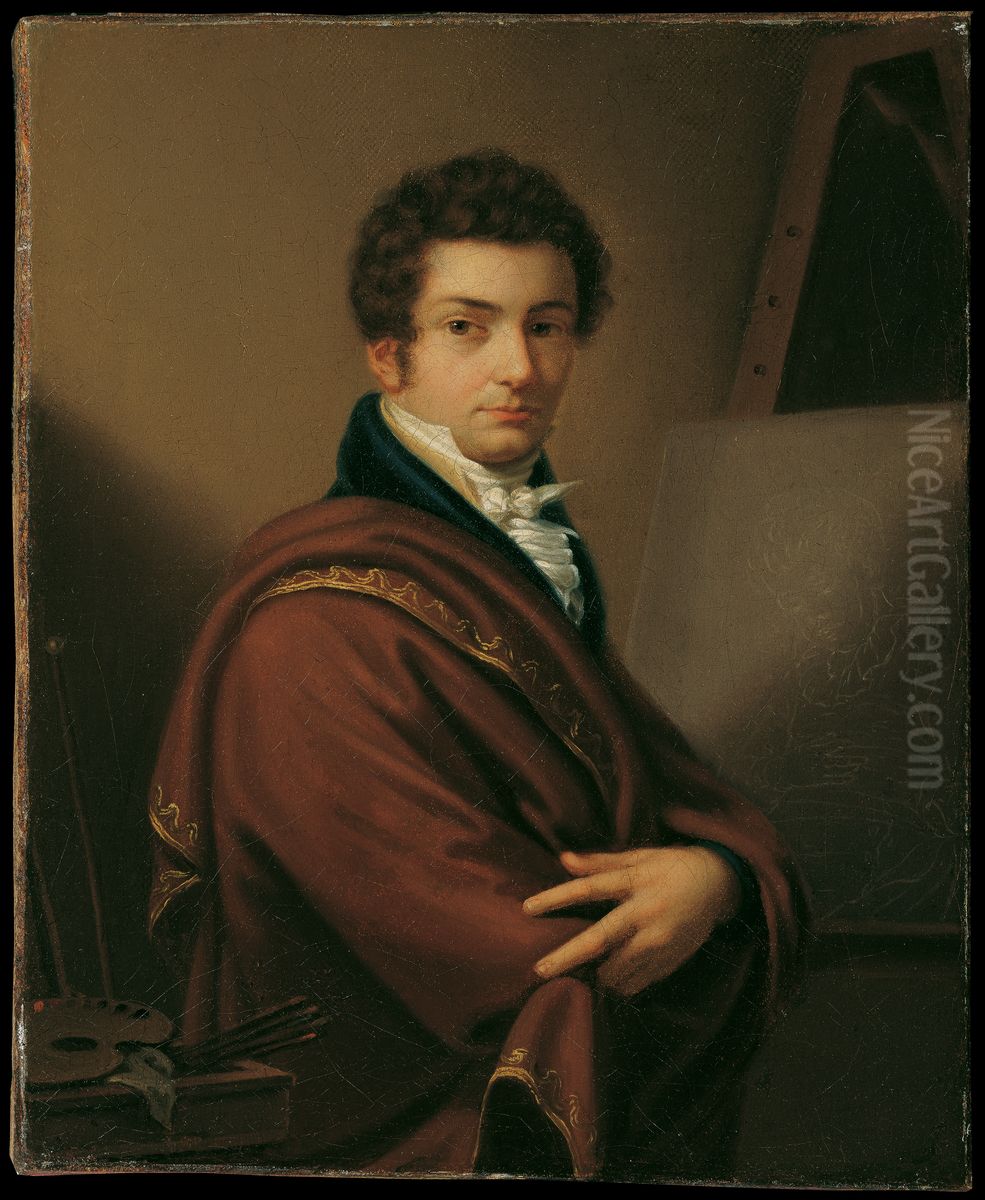 Self-portrait Oil Painting by Karl Agricola