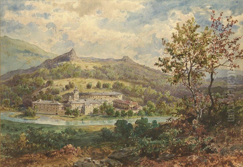 Troanski manastir Oil Painting by Felix Philipp Kanitz