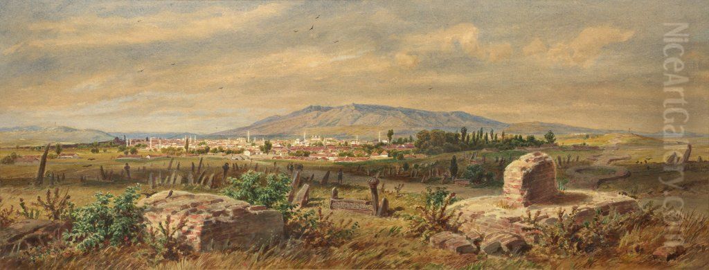 Sofia Oil Painting by Felix Philipp Kanitz