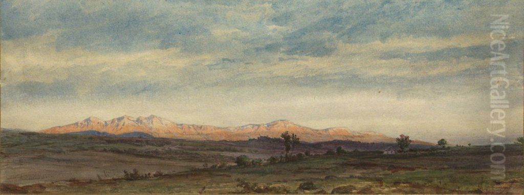 Izgled ot Sredna Stara planina Oil Painting by Felix Philipp Kanitz