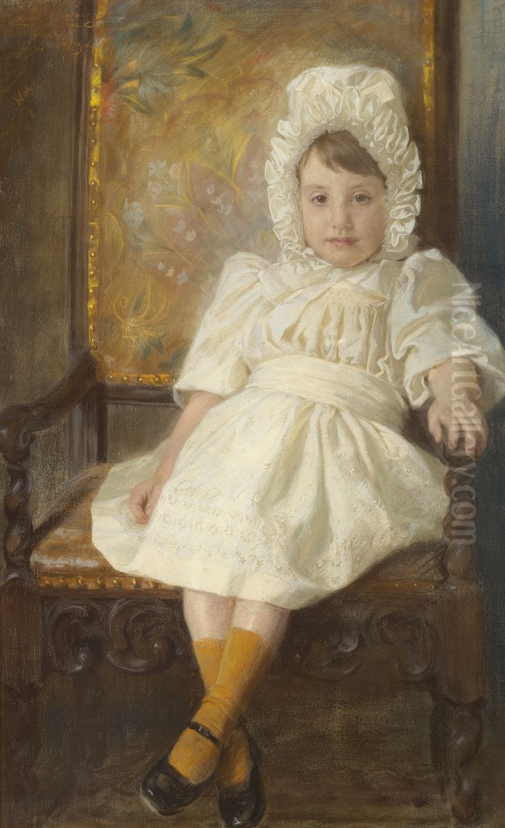 Portraet af Rigmor Krag. Oil Painting by Peder Severin Kroyer