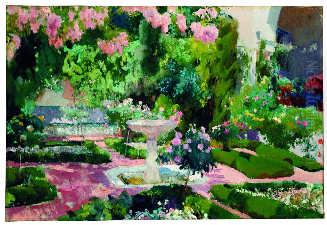 Jardin de la Casa Sorolla Oil Painting by Joaquin Sorolla