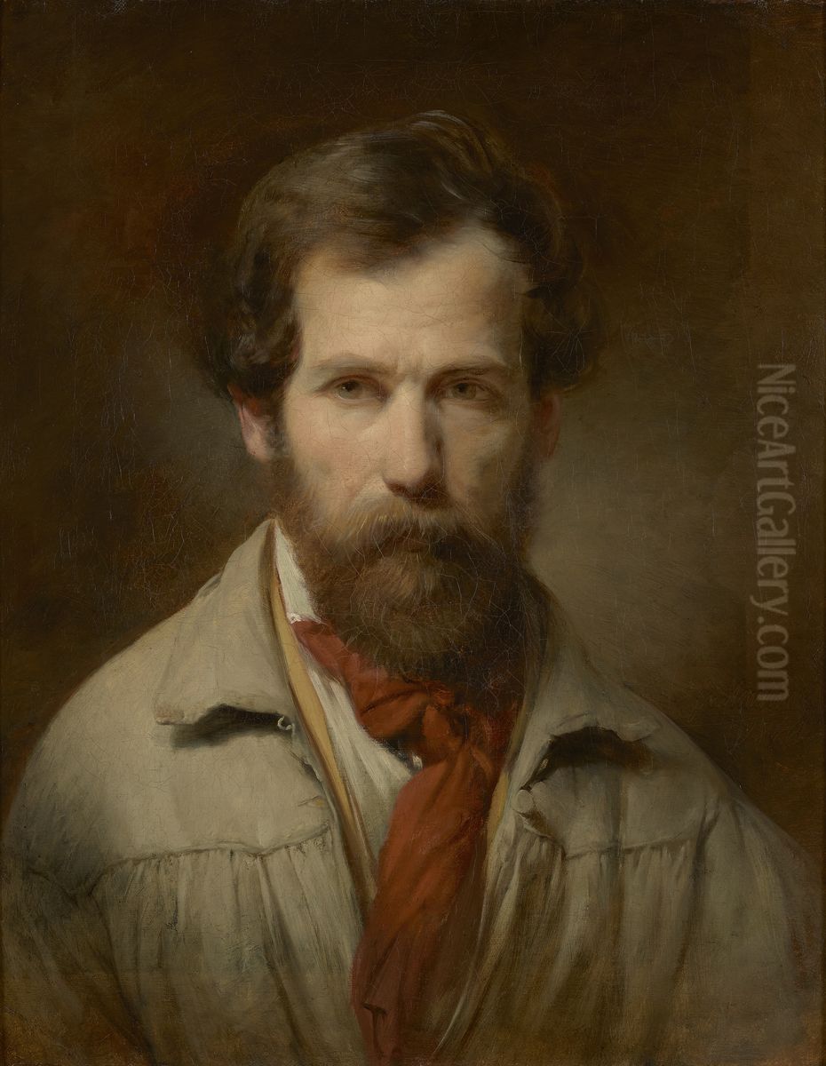 Self portrait Oil Painting by Friedrich von Amerling