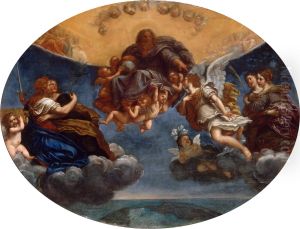 Le Pere Eternel et l'ange Gabriel