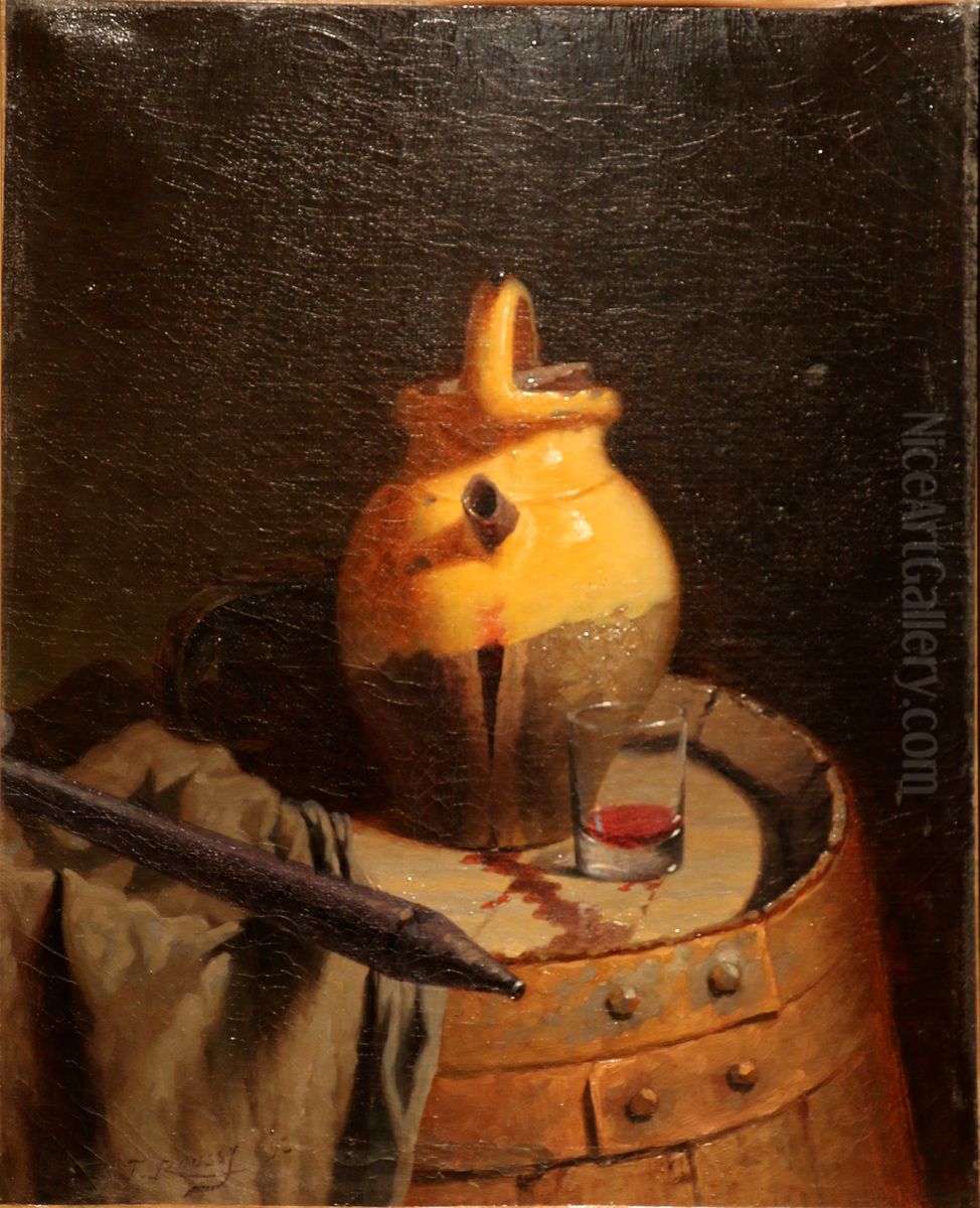 Nature morte Oil Painting by Toussaint Roussy