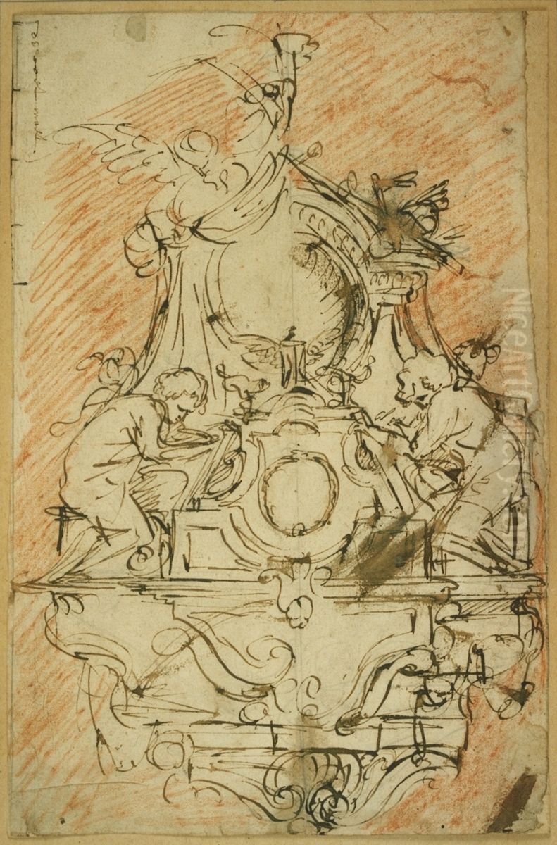 Design for a tomb Oil Painting by Pieter Verbrugghen the Elder