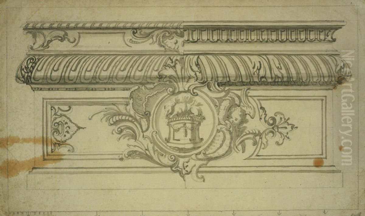 Ebauche d'un retable Oil Painting by Willem Ignatius Kerricx