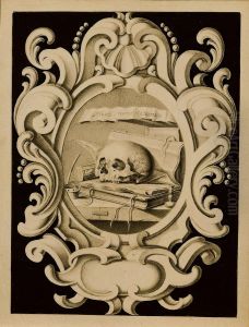 Cartouche avec Vanitas