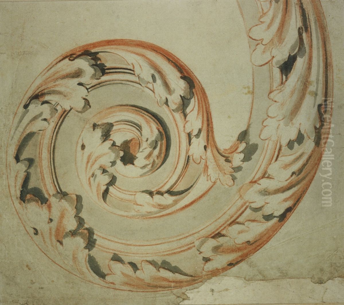 Spirale mit Rankenmotiv Oil Painting by unknown