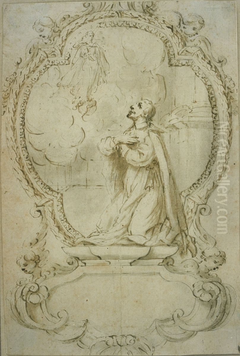 Ebauche d'un monument funeraire Oil Painting by unknown