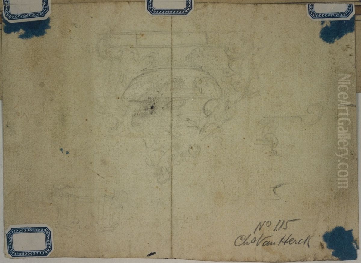 Drawing of a reliquary Oil Painting by unknown