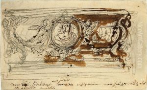 Design for an antependium for the altar of the Sodality of the Birth of Our Lady in the Sodality Building of the Jesuits in Antwerp