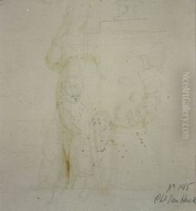 Dessin au crayon de deux enfants