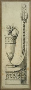 Vase fur Treppenpfahl