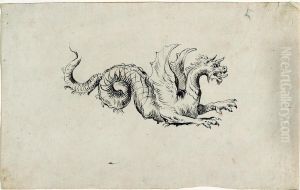 Dragon aile avec queue entortillee