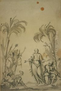 Design for a relief with a scene from the Passion of Christ: His arrest