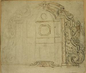 Design for a throne for a statue of the Madonna