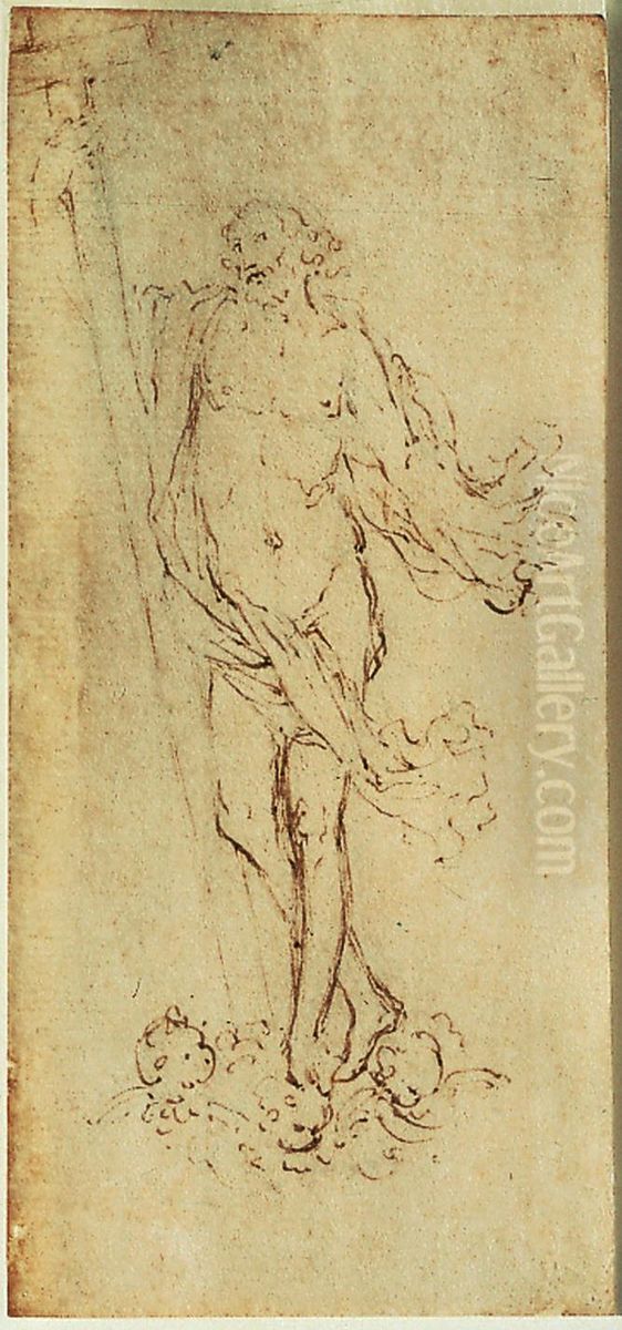 Ebauche d'un tableau (?) de la Resurrection du Christ Oil Painting by Lodewijk Willemsens