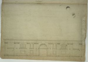 Opmeting van de benedenverdieping in de gevel van de Sint-Carolus Borromeuskerk te Antwerpen