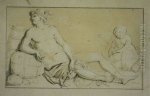 Design for a bas-relief depicting Trade