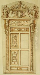 Design for a decorated door frame Design for a decorated door frame