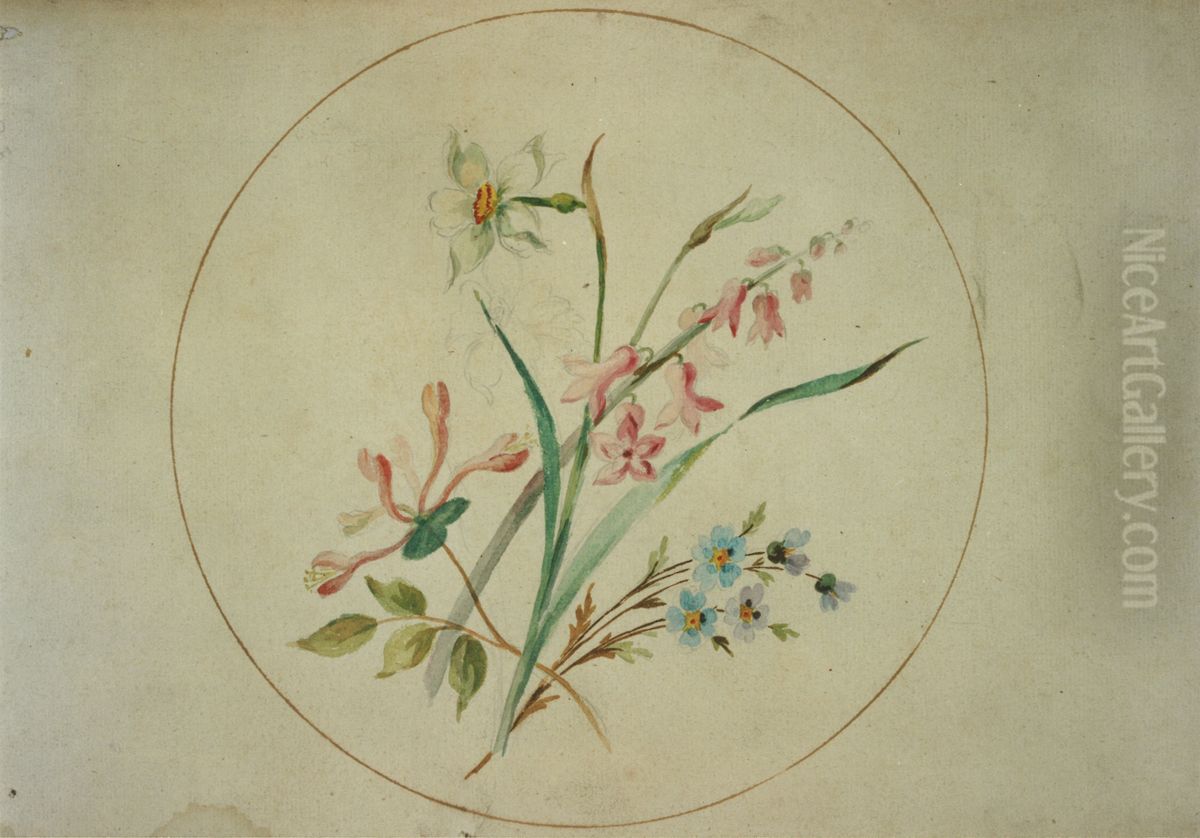 Medaillon decoratif Oil Painting by unknown