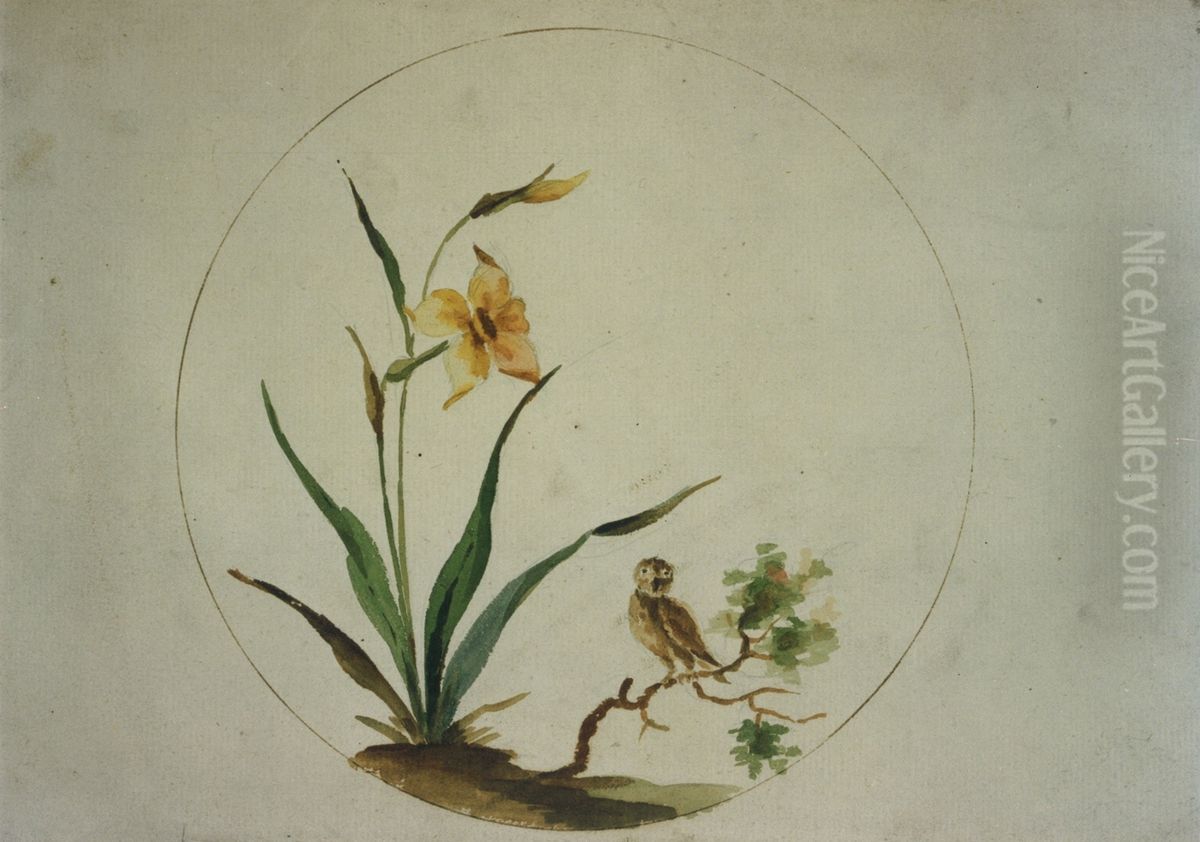 Medaillon decoratif Oil Painting by unknown