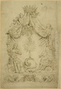 Trone avec la sainte Trinite