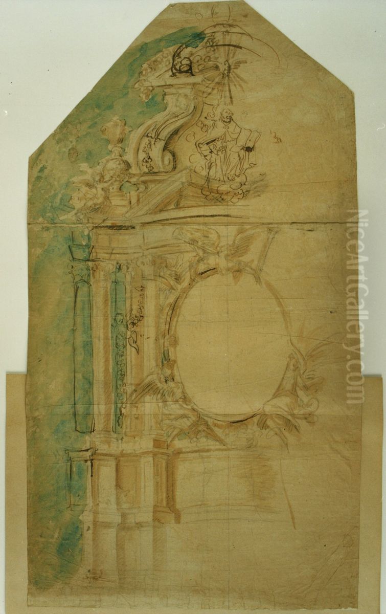 Design for a St. Peter altar Oil Painting by Pieter Scheemaeckers