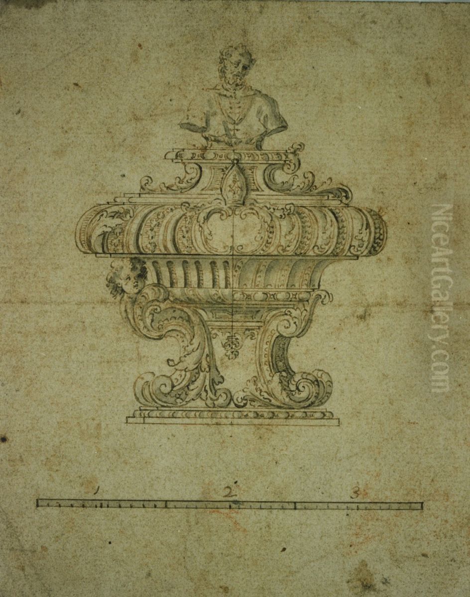 Two designs for decorations Oil Painting by Jacob de Wit
