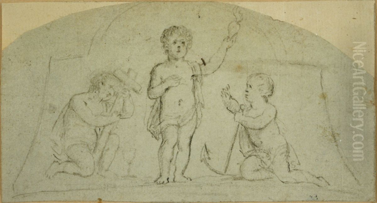 De drie goddelijke deugden Oil Painting by Jan Frans van Geel