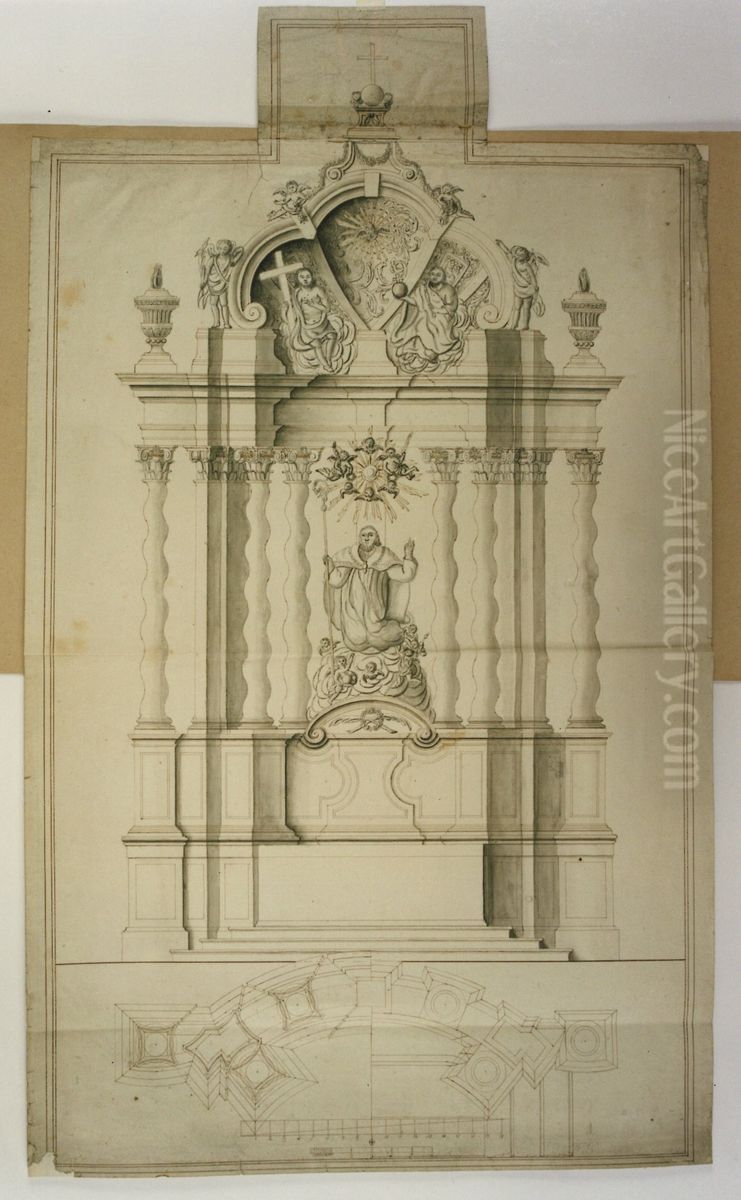 Arpentage du maitre-autel de l'eglise Saint-Jacob a Anvers Oil Painting by unknown